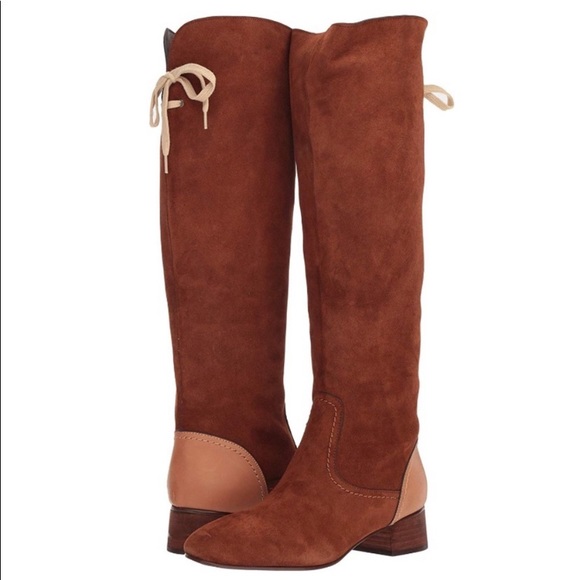 See by Chloe Lara Two-tone Leather Riding Boots - Picture 2 of 11